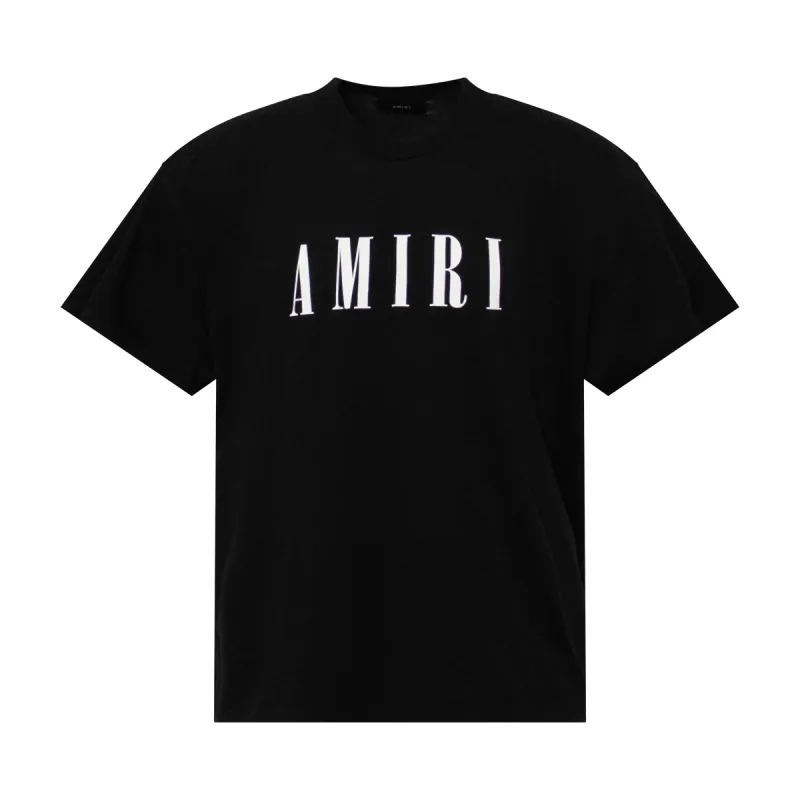 Amiri Core Logo T-Shirt in Black sold by MARAIS