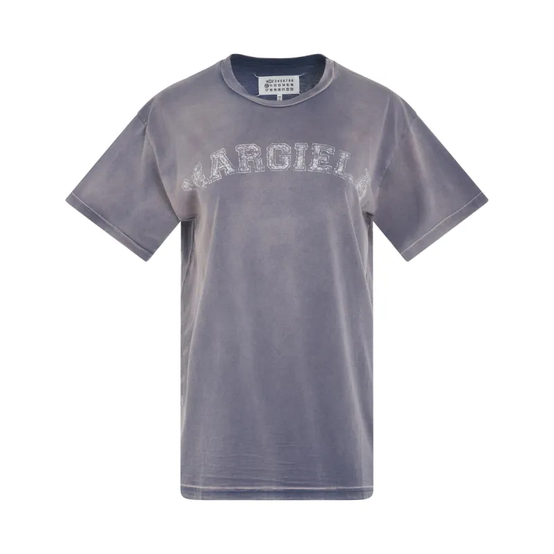 Faded Logo Relaxed Fit T-Shirt in Lilac sold by MARAIS