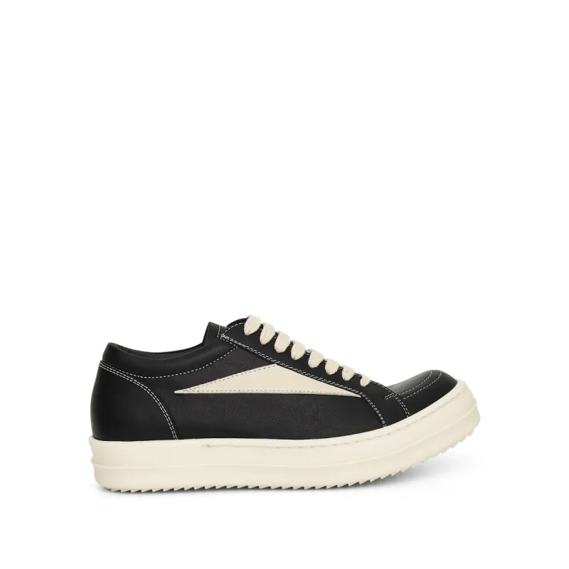 Women Vintage Leather Sneaker in Black/Milk sold by MARAIS