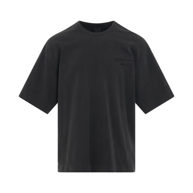 Garment Dyed Cotton T-Shirt in Grey sold by MARAIS