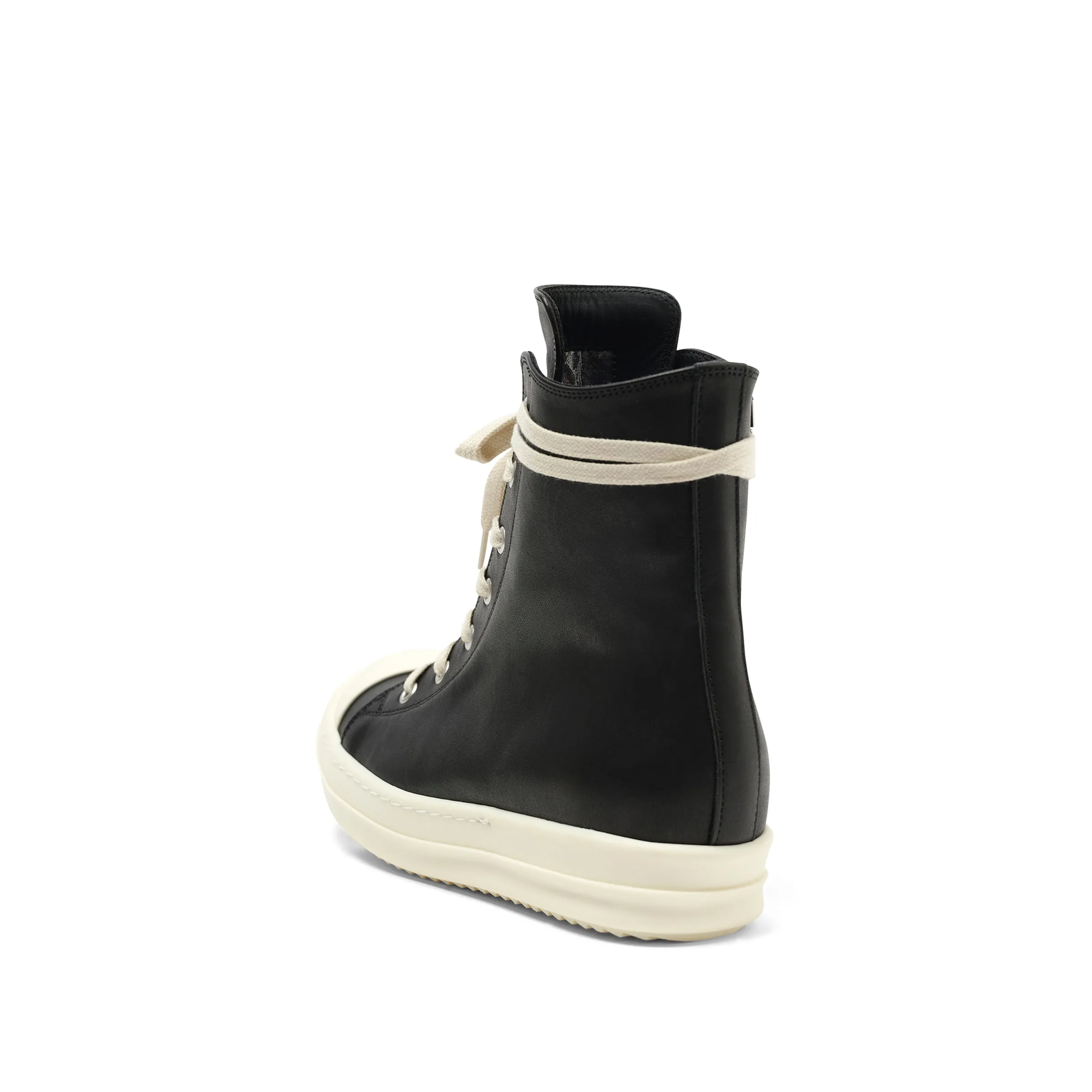 Washed Calf Sneaker in Black/Milk sold by MARAIS product image thumbnail 3