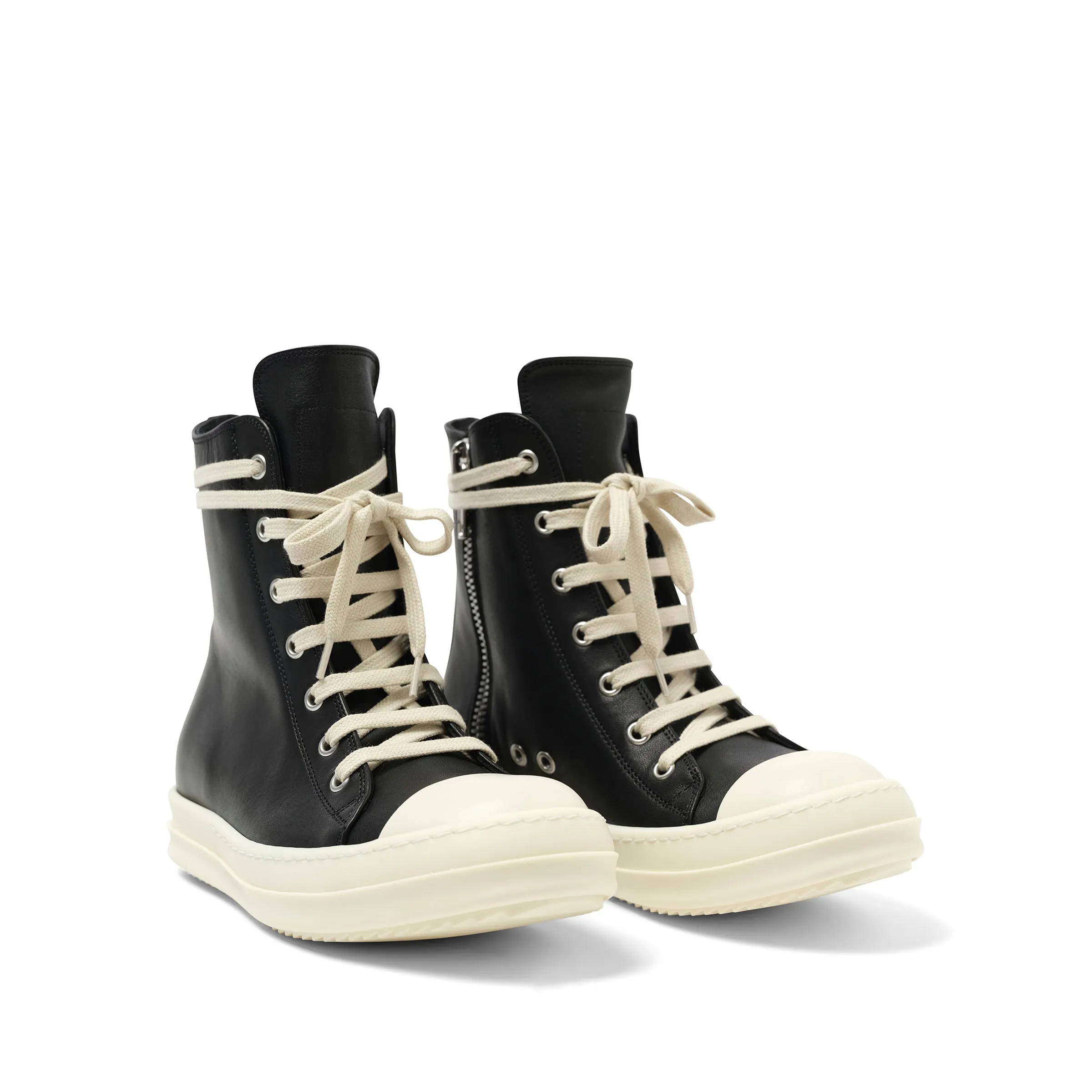 Washed Calf Sneaker in Black/Milk sold by MARAIS product image thumbnail 2