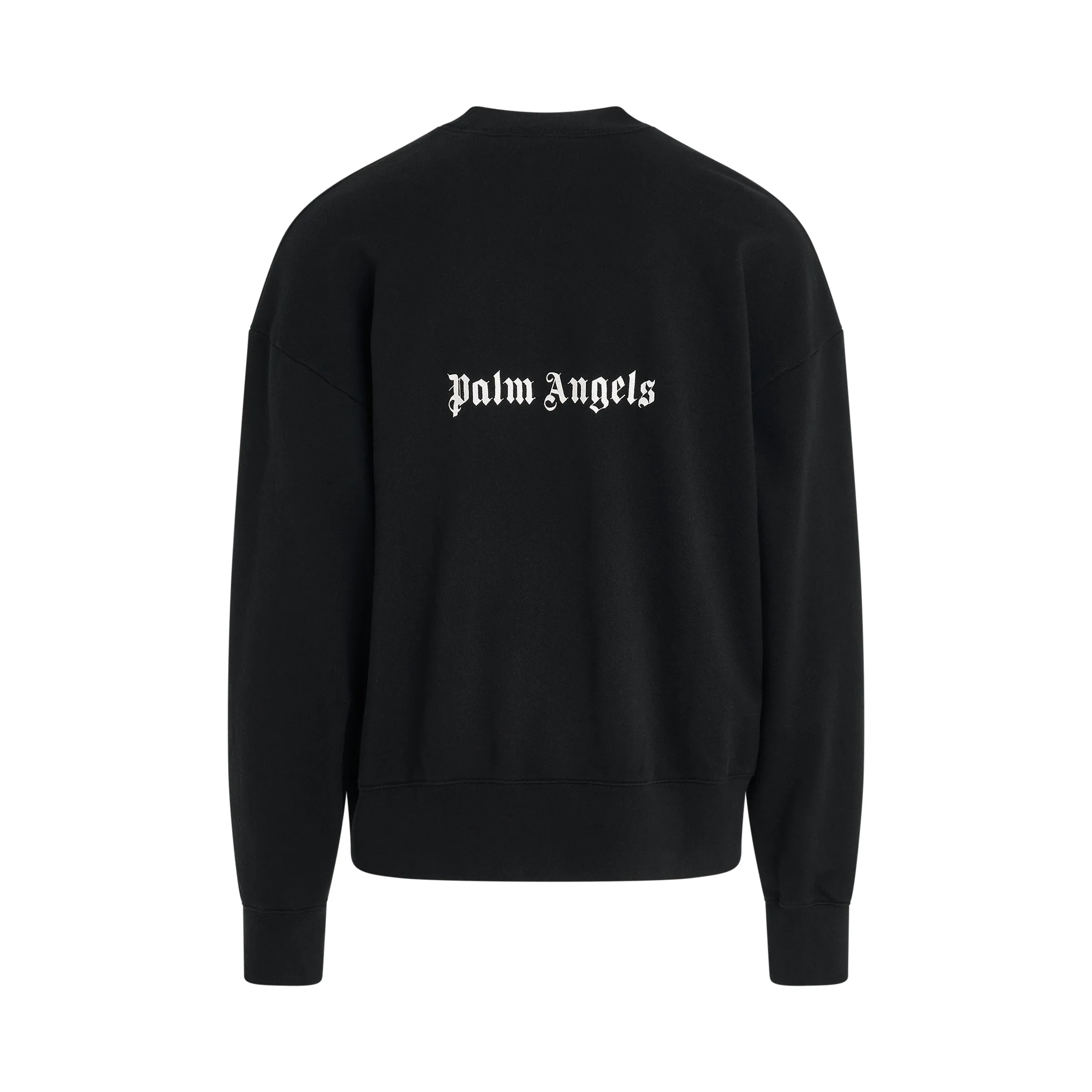Back Logo Crewneck Sweater in Black/Off White sold by MARAIS product image thumbnail 4