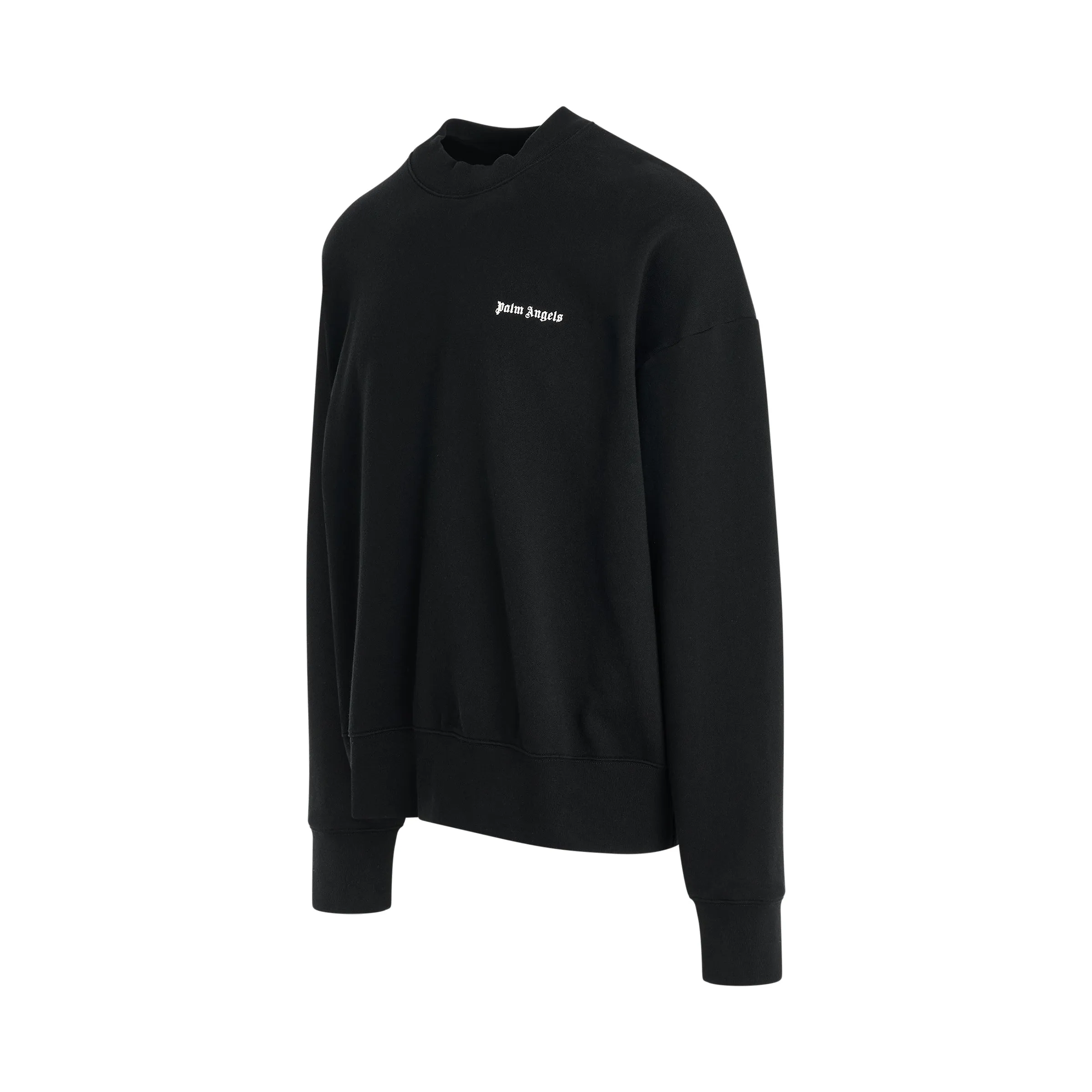 Back Logo Crewneck Sweater in Black/Off White sold by MARAIS product image thumbnail 2