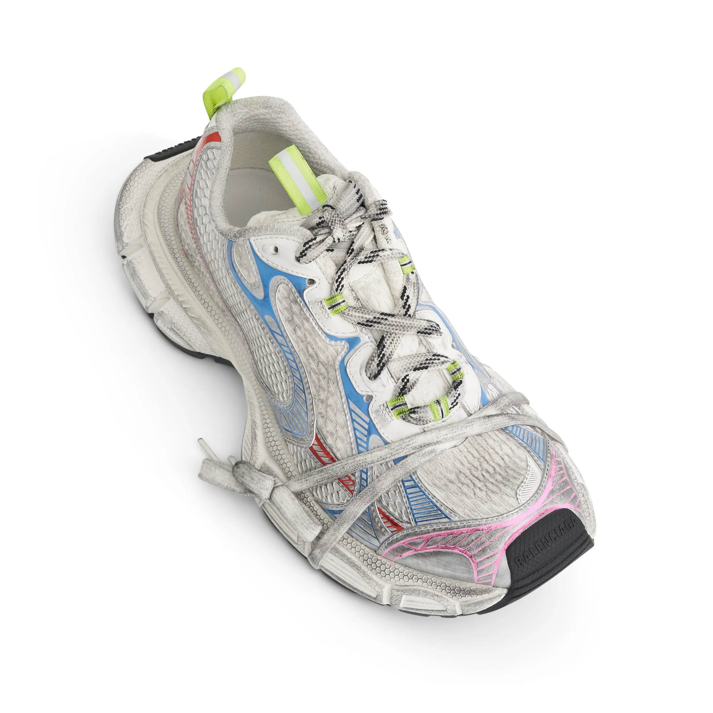 3XL Sneaker in White/Red/Blue sold by MARAIS product image thumbnail 4