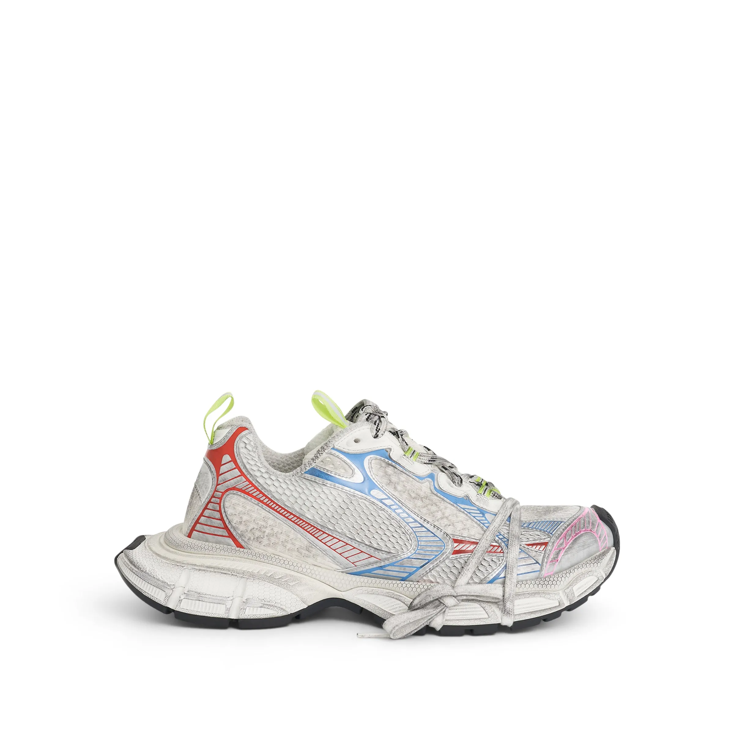 3XL Sneaker in White/Red/Blue sold by MARAIS