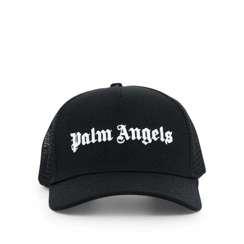 Classic Logo Trucker Cap in Black/White sold by MARAIS