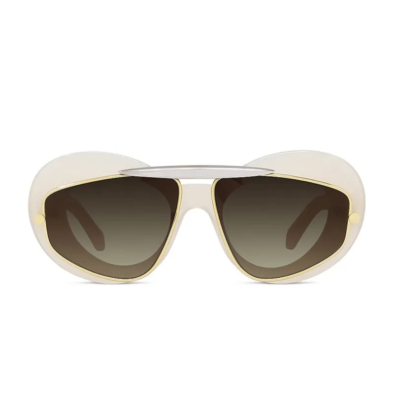 Loewe LW40120I 5925F Acetate Sunglasses in Ivory sold by MARAIS