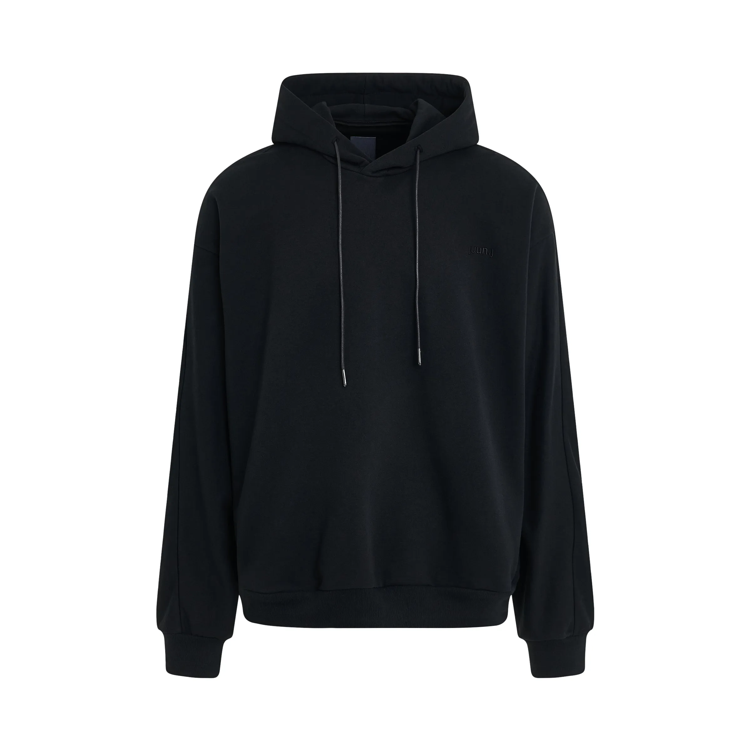 Essential Cotton Hoodie in Black sold by MARAIS