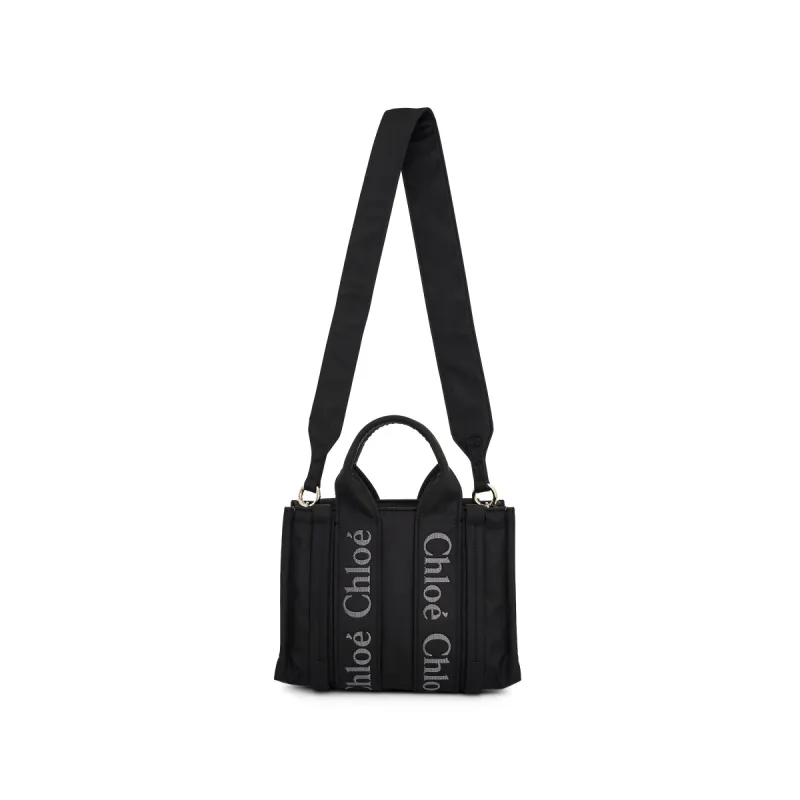 Small Woody Tote Bag in Black sold by MARAIS