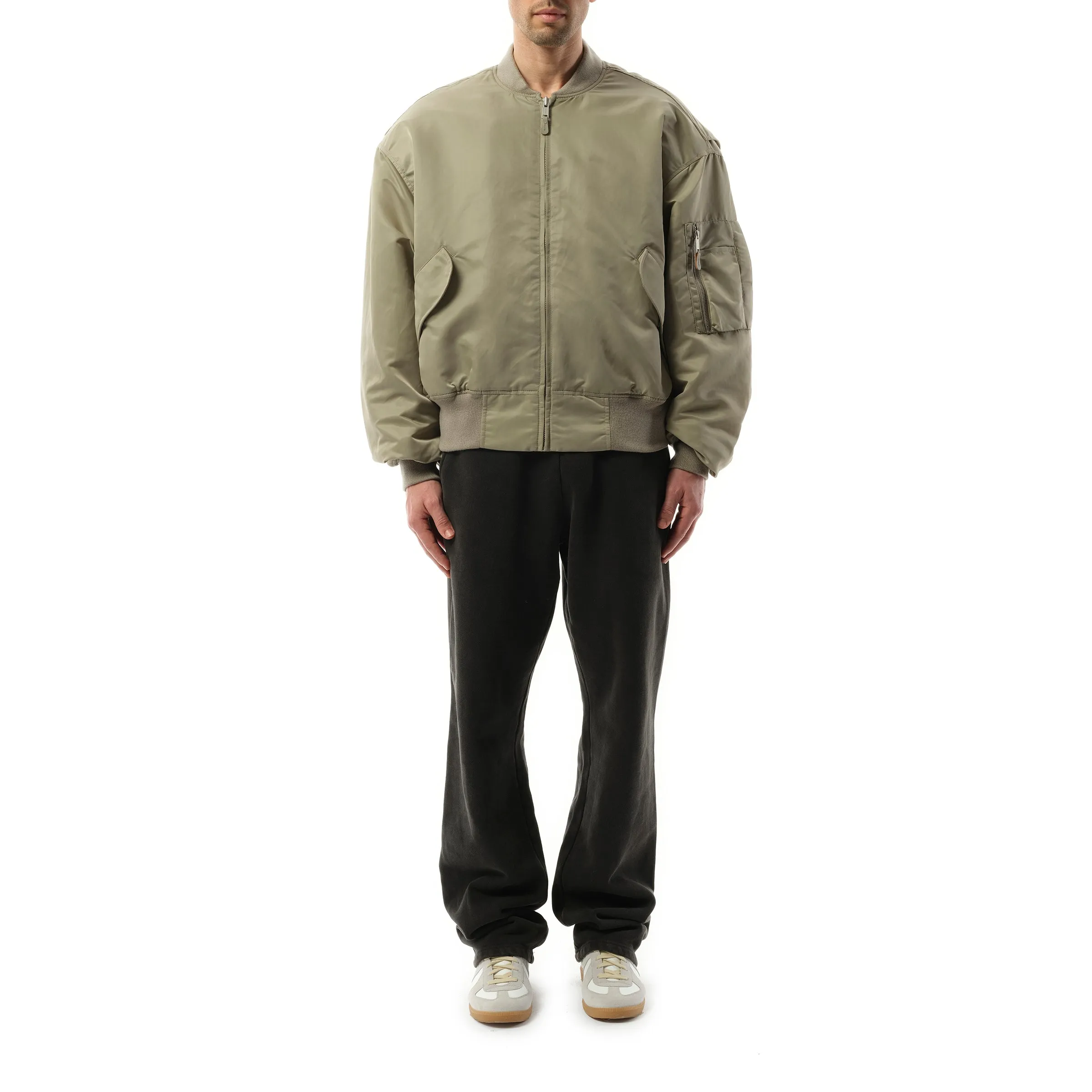 Broad Bomber Jacket in Grey sold by MARAIS product image thumbnail 4