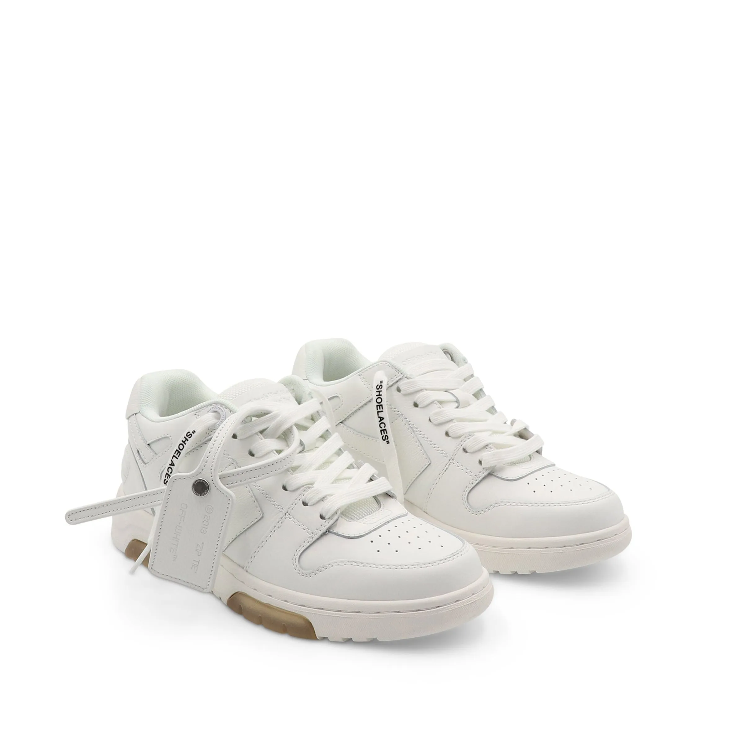 Out Of Office Calf Leather Sneakers in White sold by MARAIS product image thumbnail 2