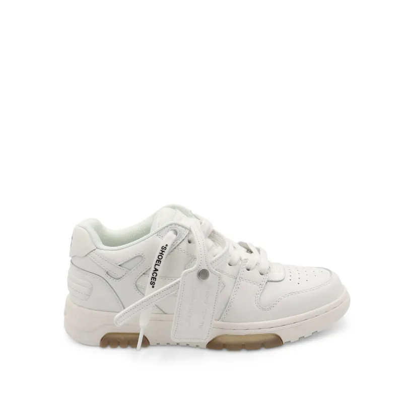 Out Of Office Calf Leather Sneakers in White sold by MARAIS
