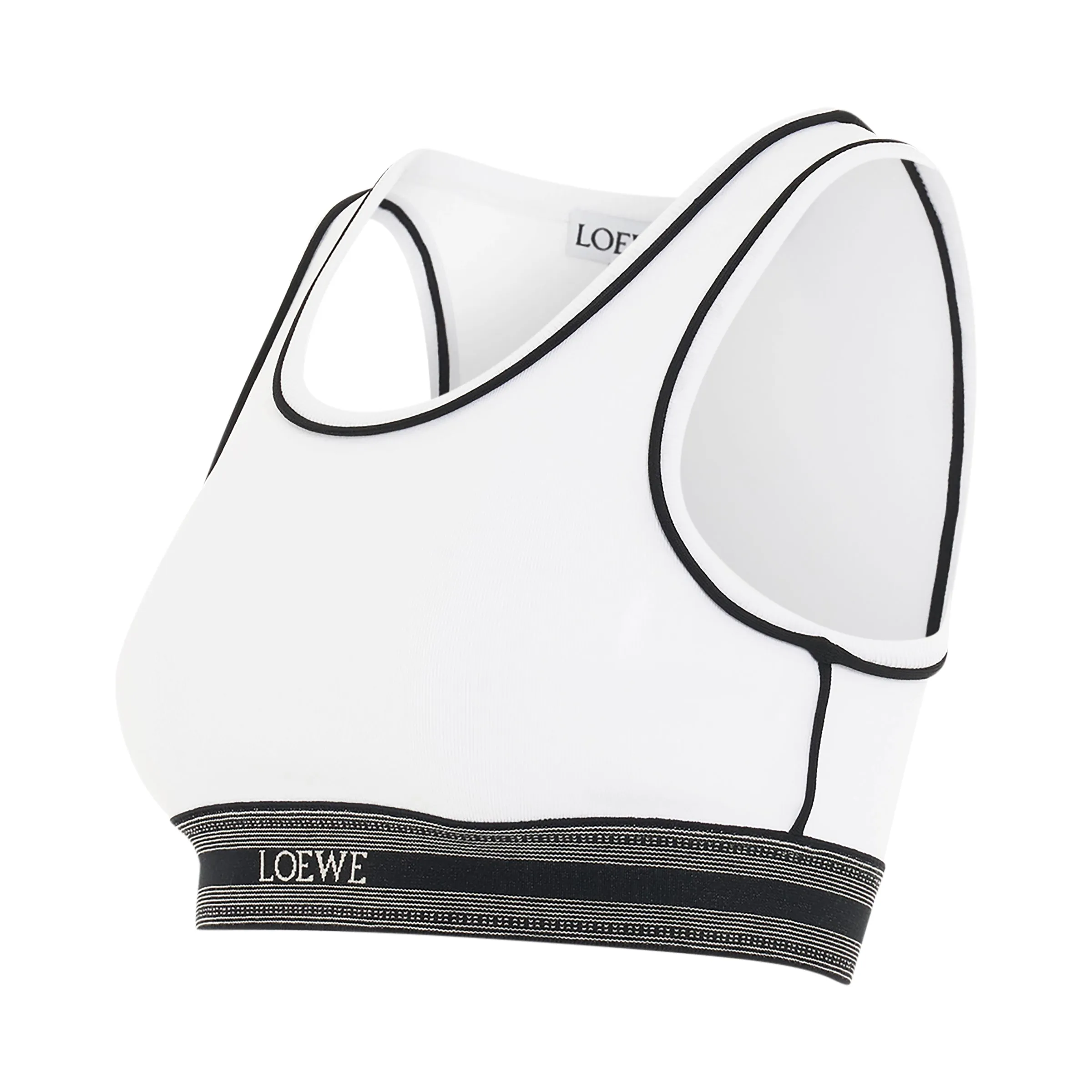 Logo Cropped Tank Top in White sold by MARAIS product image thumbnail 2