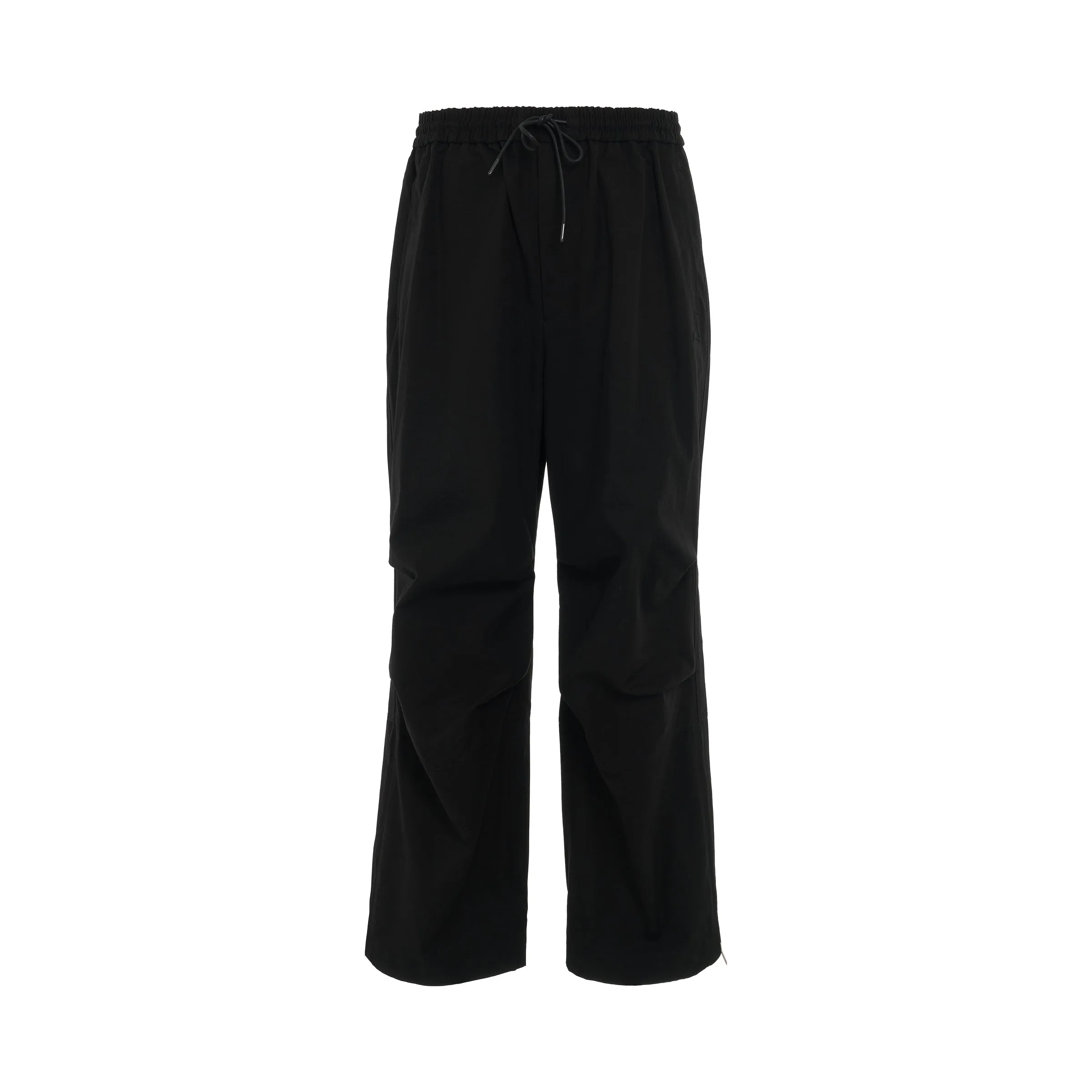 Loose-Fit Cotton Pants in Black sold by MARAIS