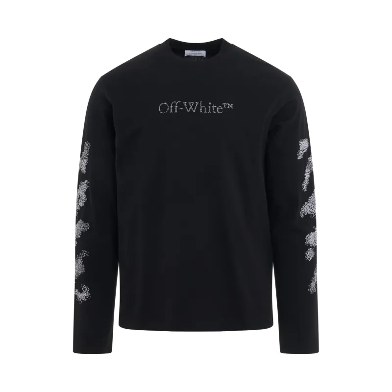 Diagonal Bit Book Skate Fit T-Shirt in Black made by MARAIS