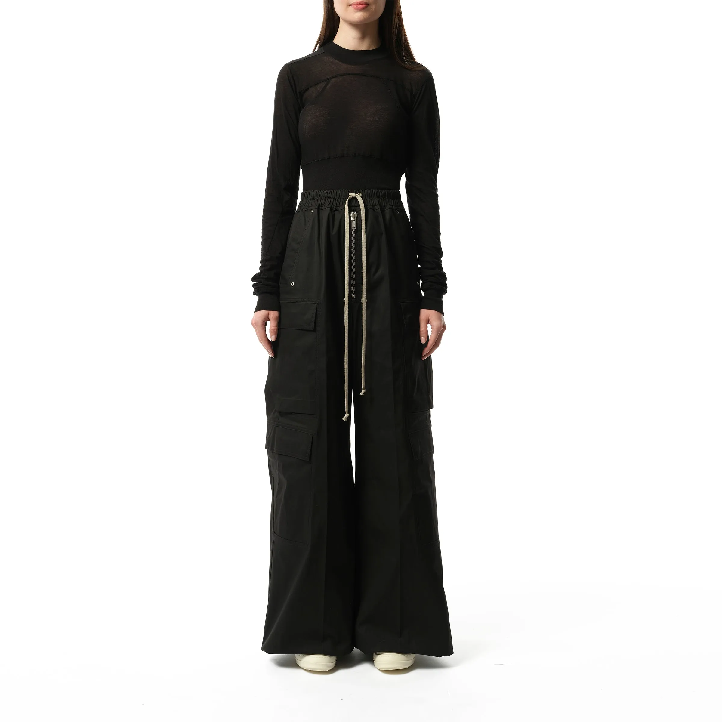 Cotton Poplin Cargobelas Pants in Black sold by MARAIS product image thumbnail 4