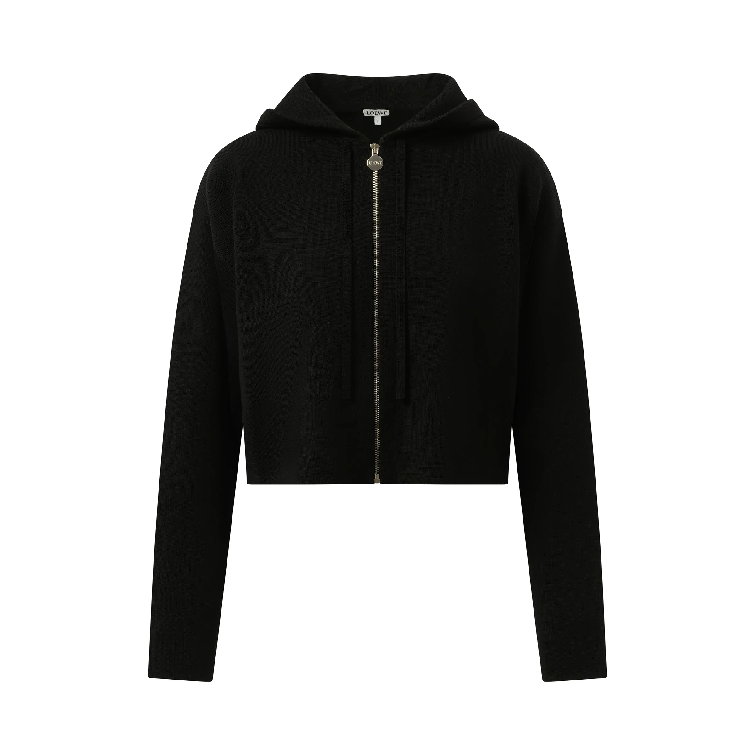 Anagram Zip-Up Hoodie in Black sold by MARAIS product image thumbnail 2