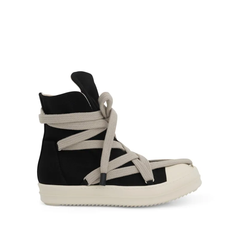Jumbo Laces Hexa Sneaker in Black/Pearl sold by MARAIS