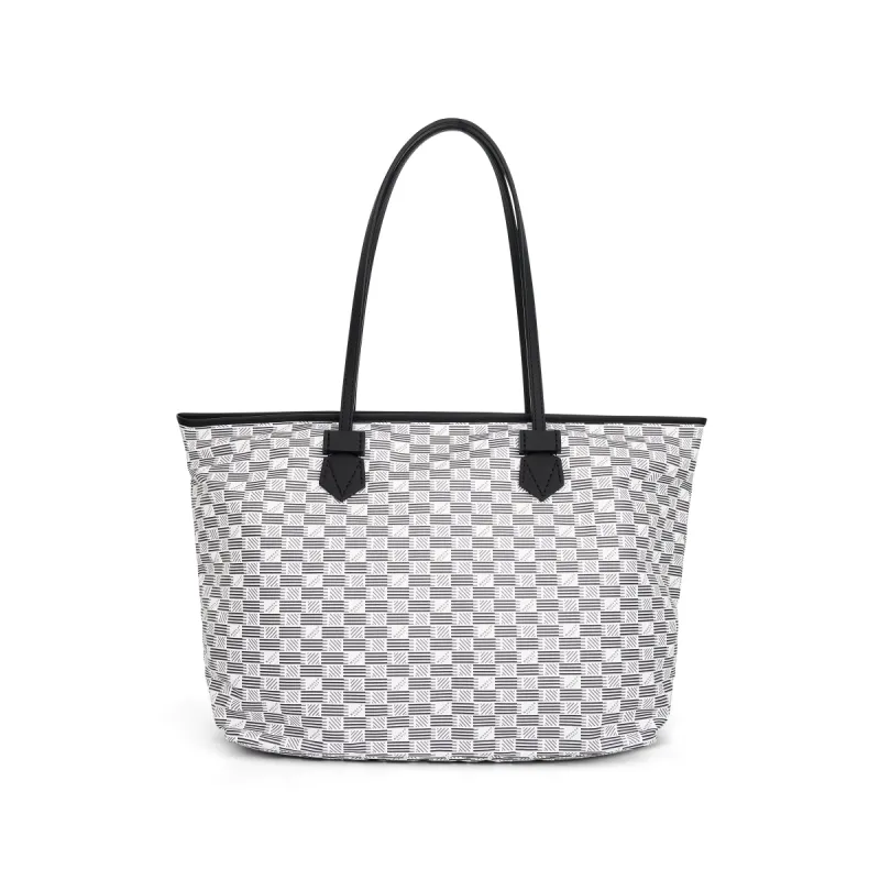Saint Tropez Tote Bag LR with Zip in White sold by MARAIS