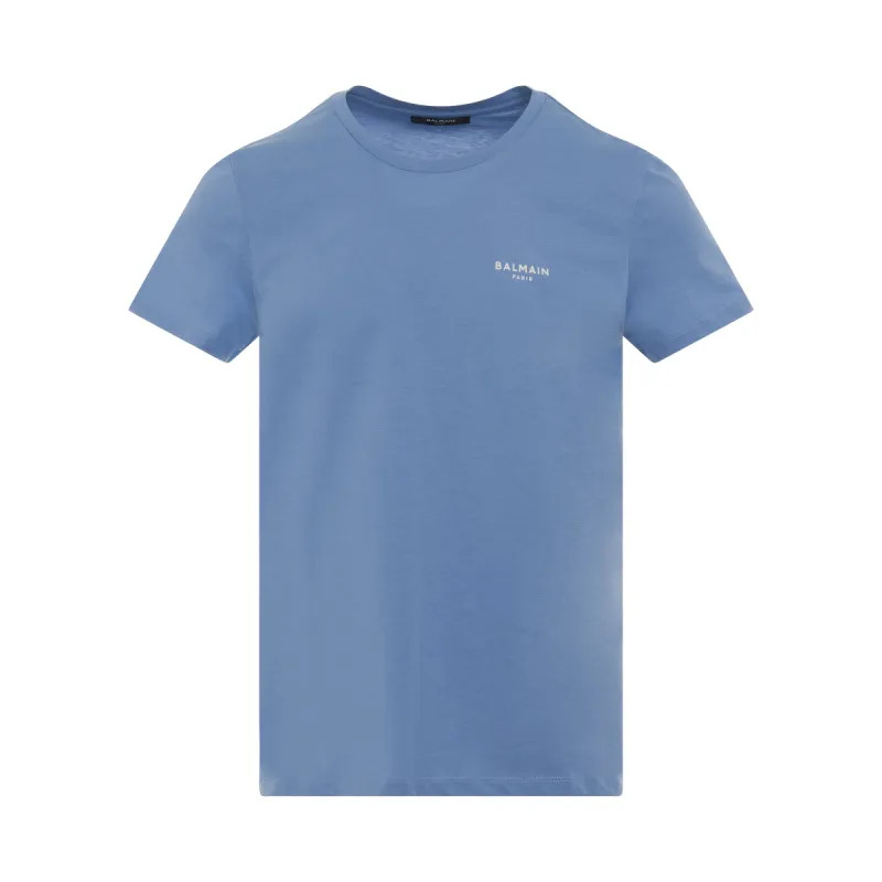 Flock Classic Fit T-Shirt in Light Blue/Natural sold by MARAIS