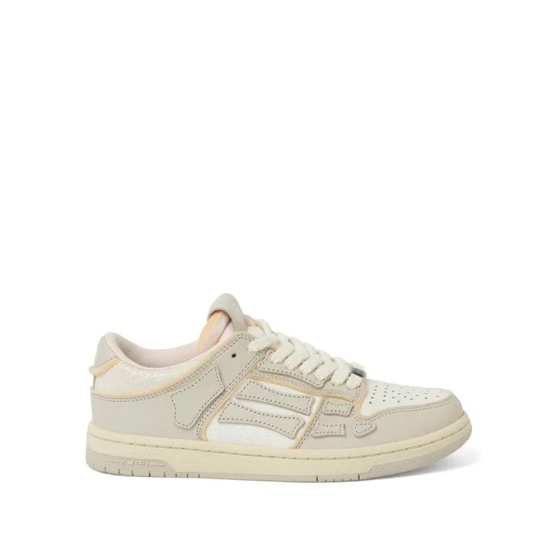Collegiate Skeleton Sneaker in Birch/White sold by MARAIS