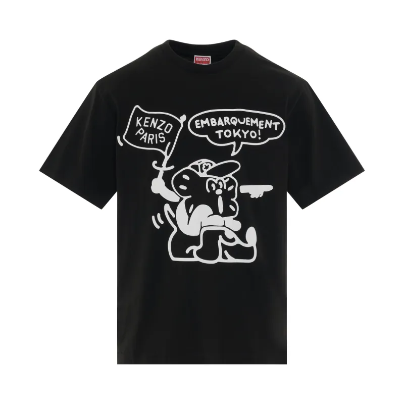 Boke Boy Travels Classic T-Shirt in Black sold by MARAIS