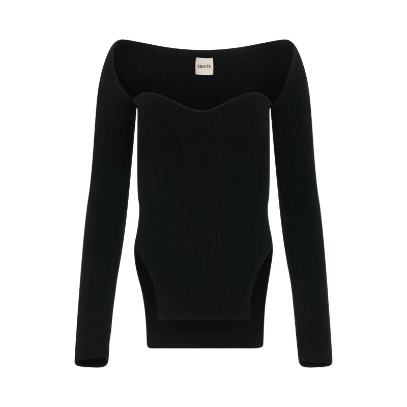 Maddy Top in Black sold by MARAIS