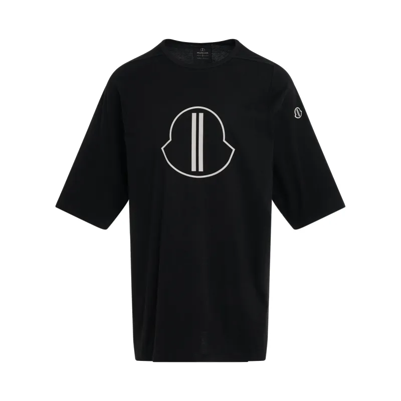 Moncler x Rick Owens Level T Short Sleeve T-Shirt in Black made by MARAIS
