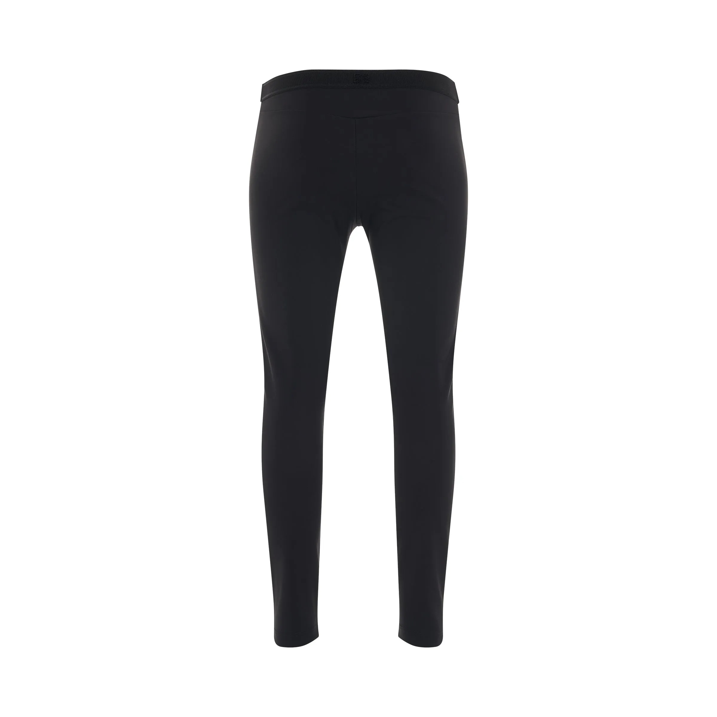 Elastic Logo Legging in Black sold by MARAIS
