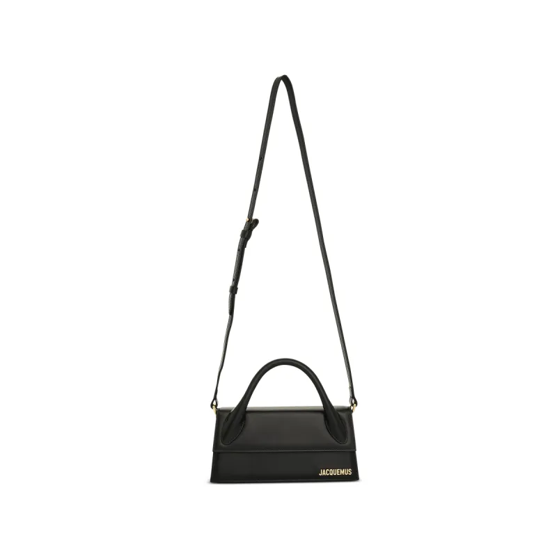 Le Chiquito Long Leather Bag in Black sold by MARAIS