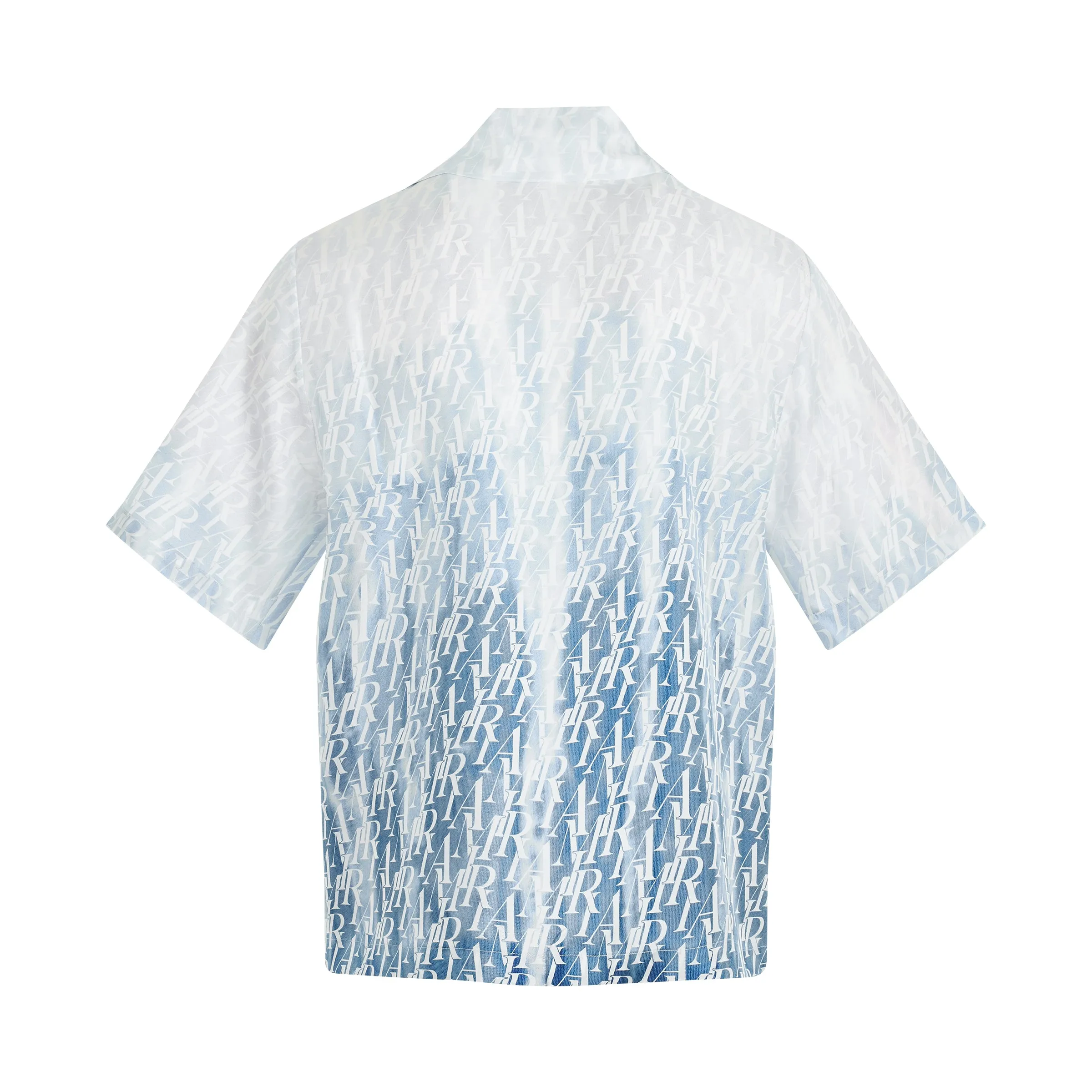 Gradient Amiri Repeat Bowling Shirt in Ashley Blue sold by MARAIS product image thumbnail 4