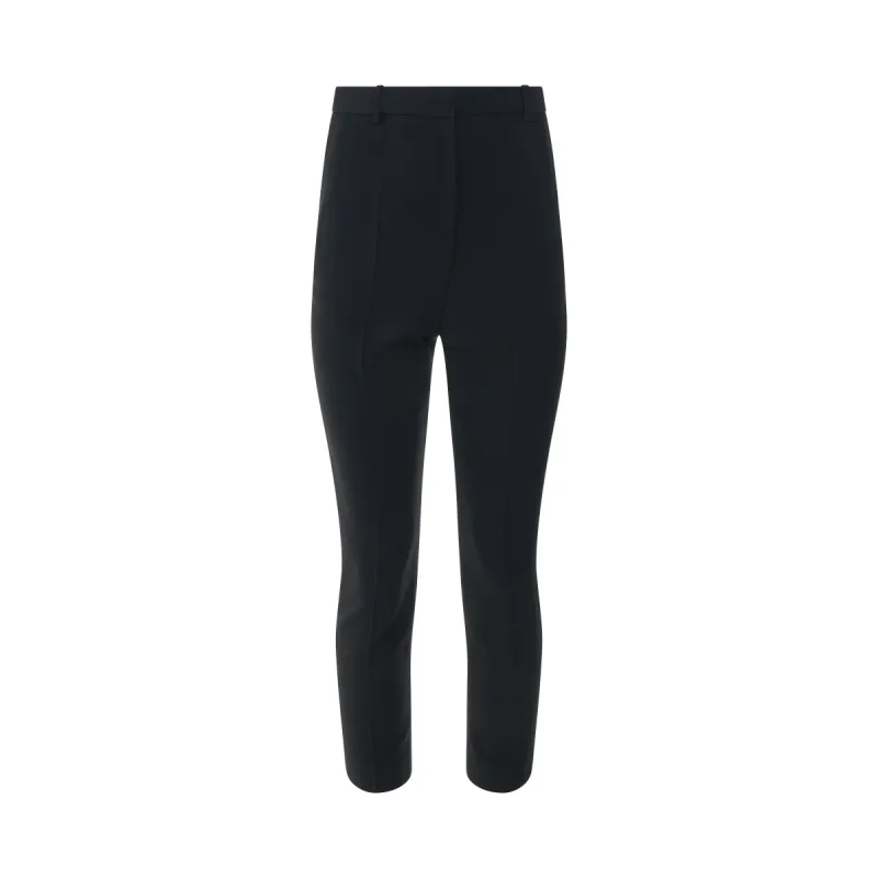 High Waisted Cigarette Trousers in Black sold by MARAIS