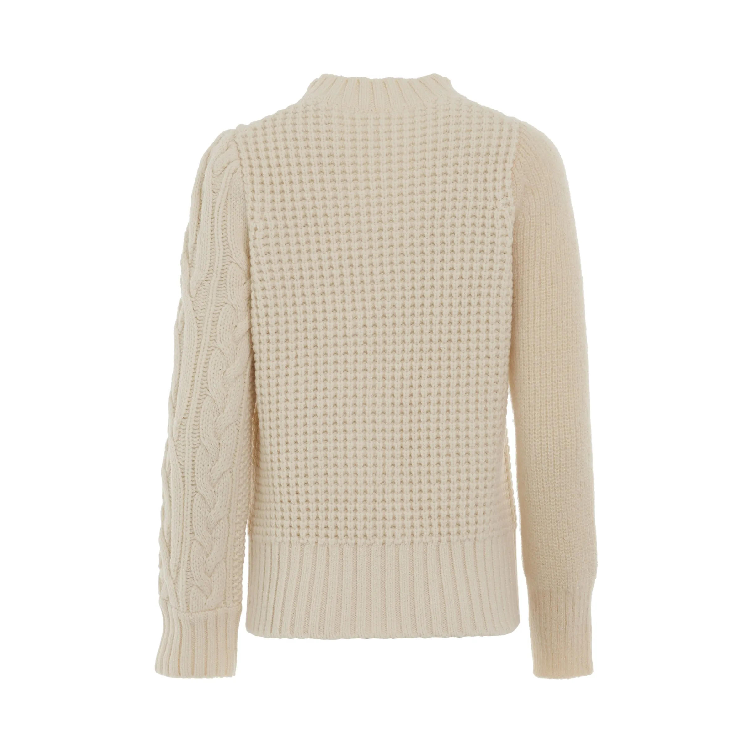 Wool Mohair Knit Pullover in Off White sold by MARAIS product image thumbnail 4