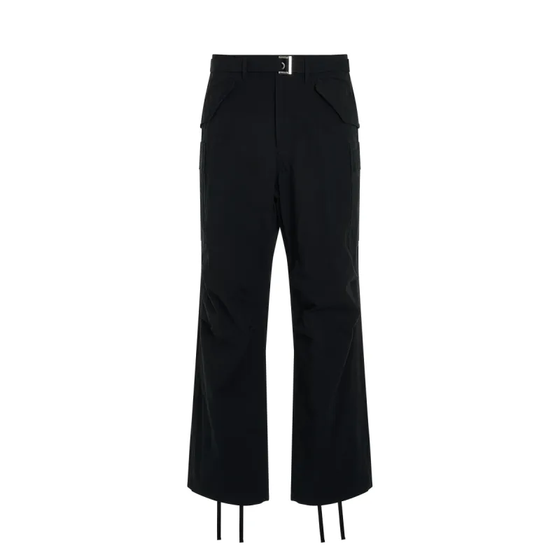Rip Stop Cargo Pants in Black sold by MARAIS