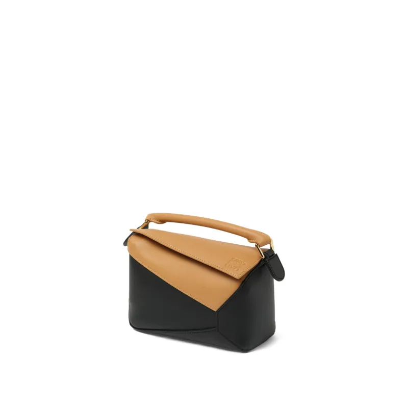 Puzzle Edge Mini Bicolour in Warm Desert/Black sold by MARAIS