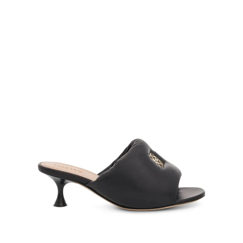 Anagram Padded Mule in Black sold by MARAIS