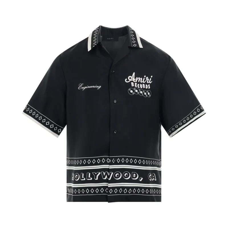 Amiri Records S/S Shirt in Black sold by MARAIS