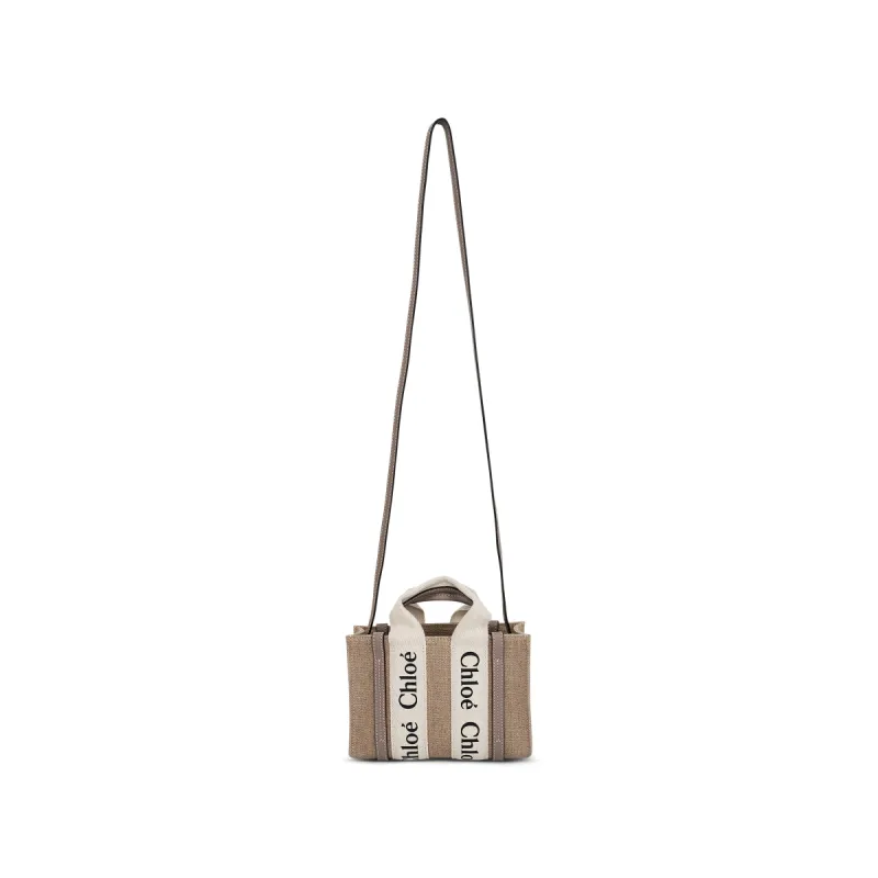 Mini Woody Tote Bag in Musk Grey sold by MARAIS