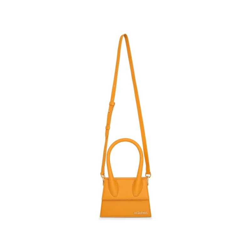 Le Chiquito Moyen Leather Bag in Dark Orange sold by MARAIS