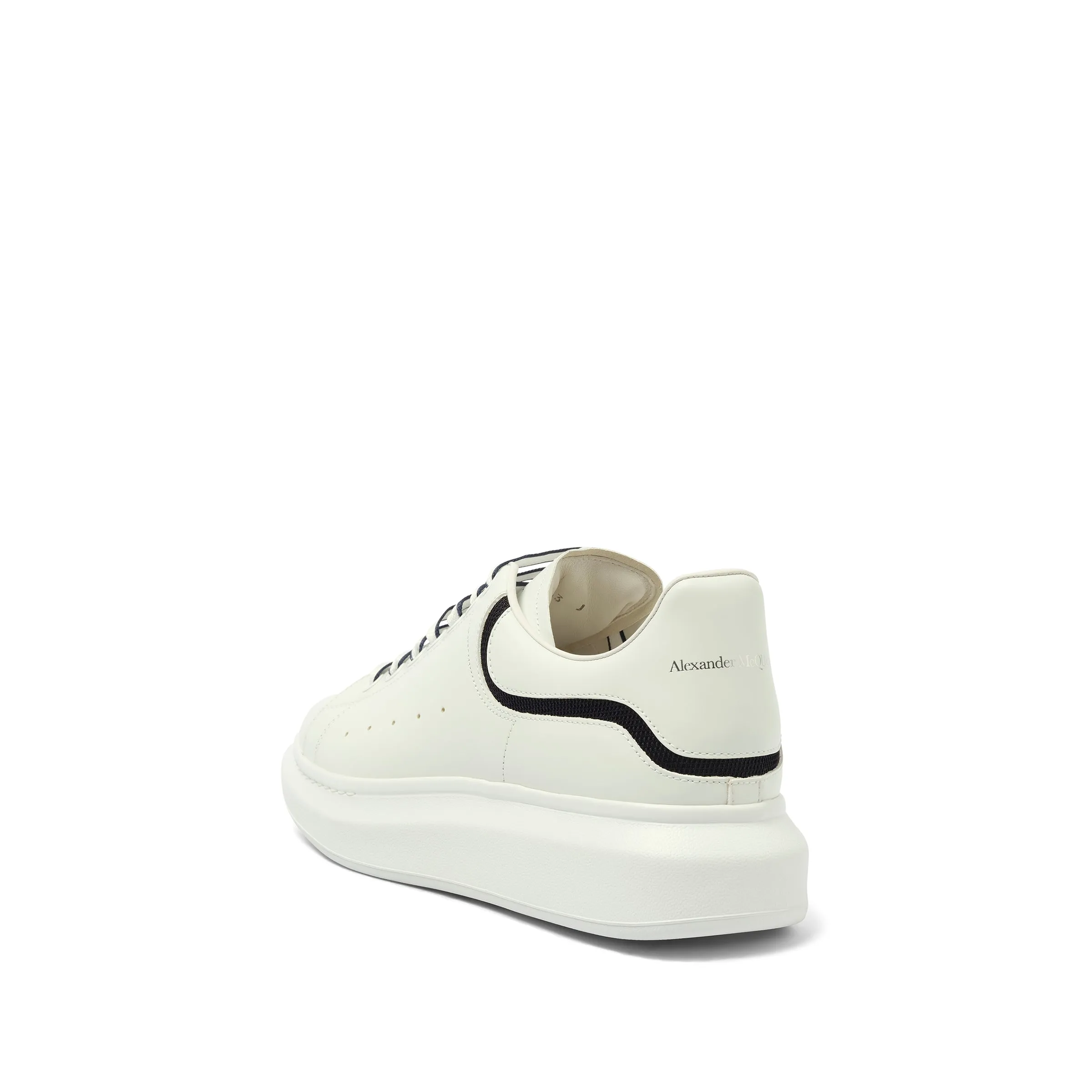 Larry Oversized Sneaker in White/Navy sold by MARAIS product image thumbnail 3