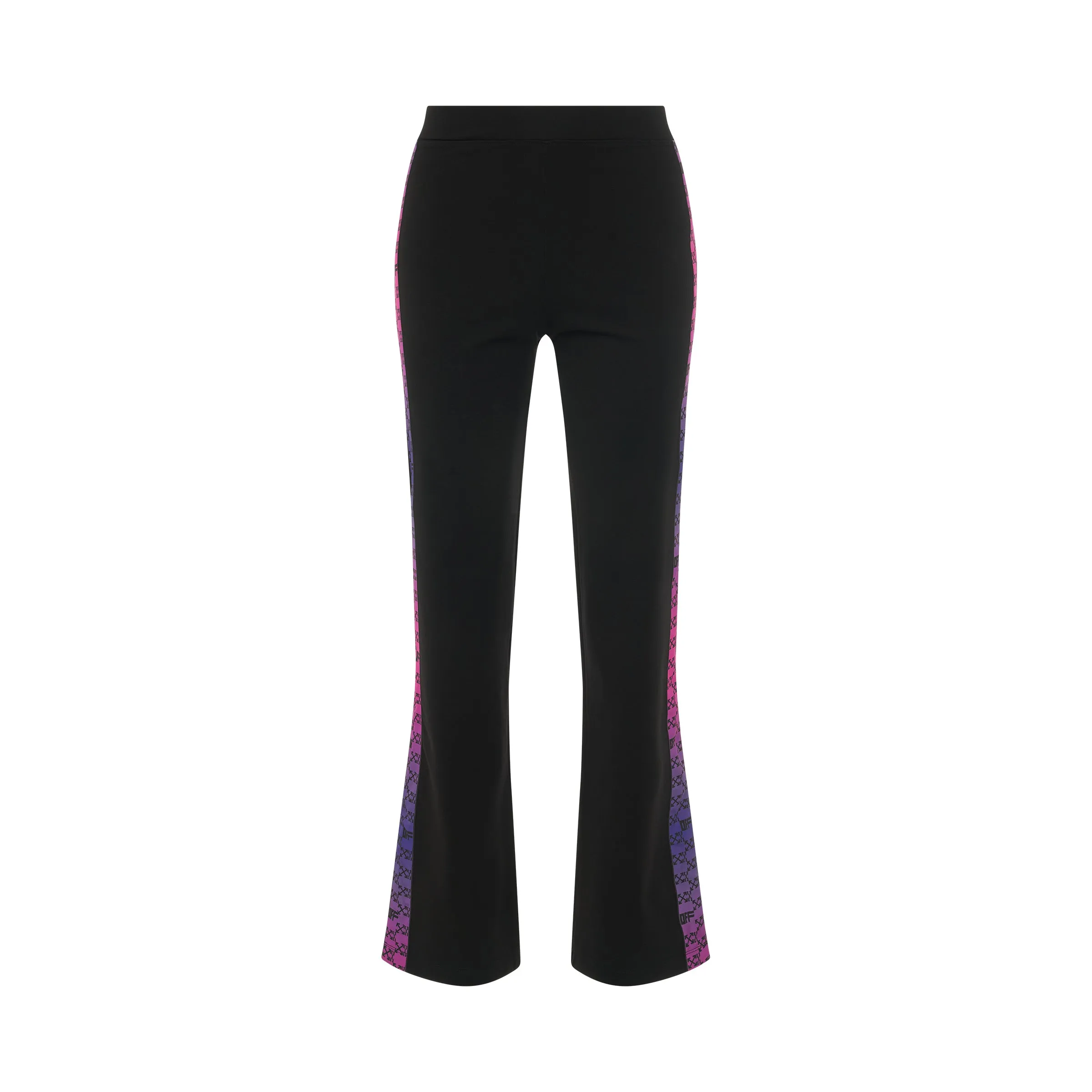 Monogram Band Split Track Pant in Black sold by MARAIS