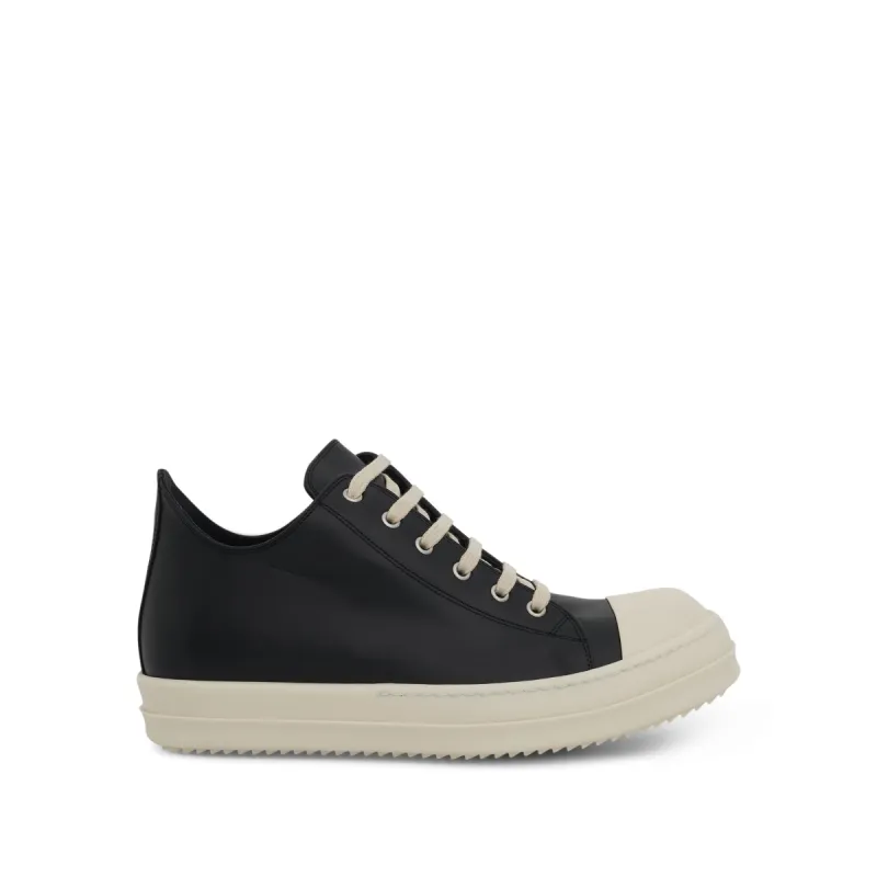 Classic Low Leather Sneakers in Black/Milk sold by MARAIS