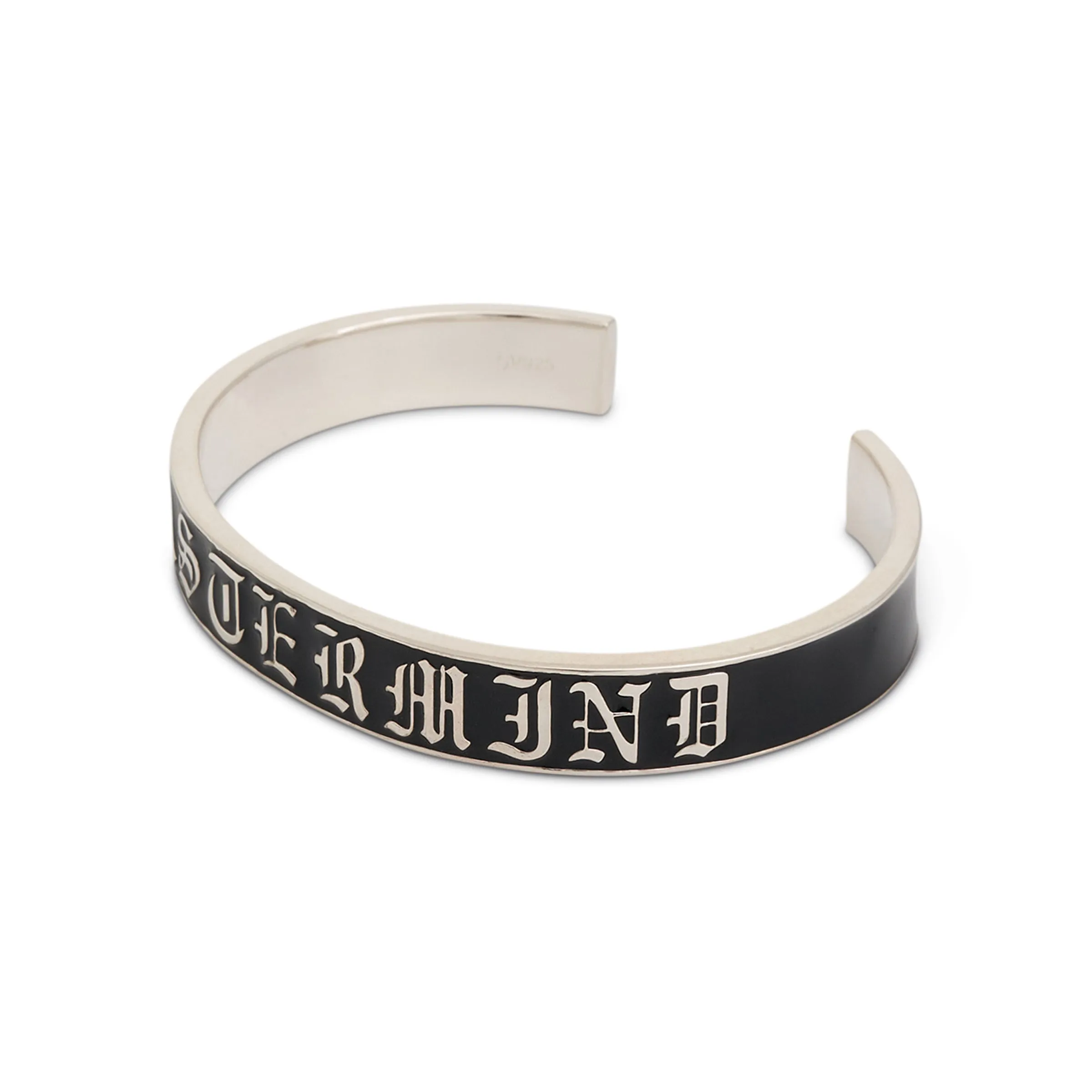 Logo and Skull Cuff in Silver/Black sold by MARAIS product image thumbnail 2