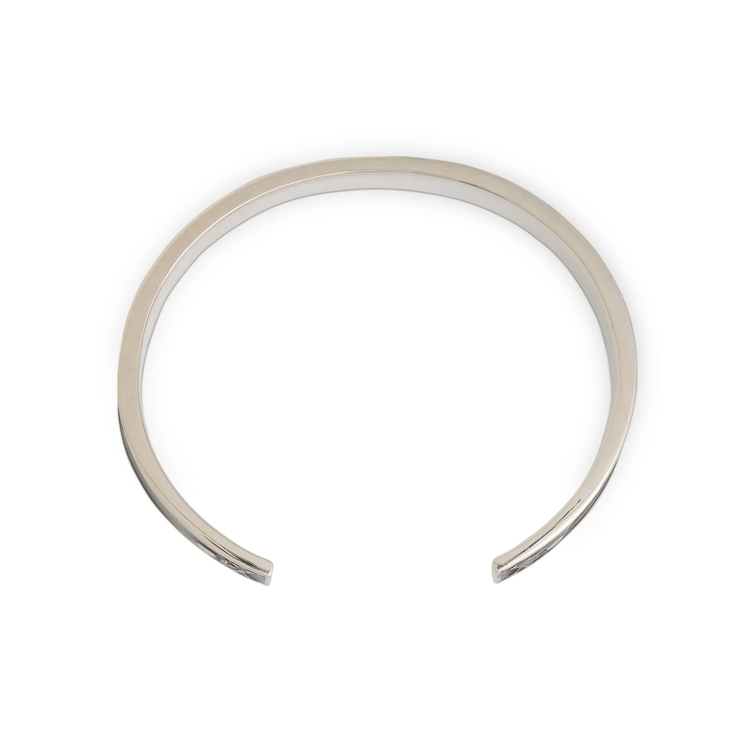 Logo and Skull Cuff in Silver/Black sold by MARAIS product image thumbnail 4