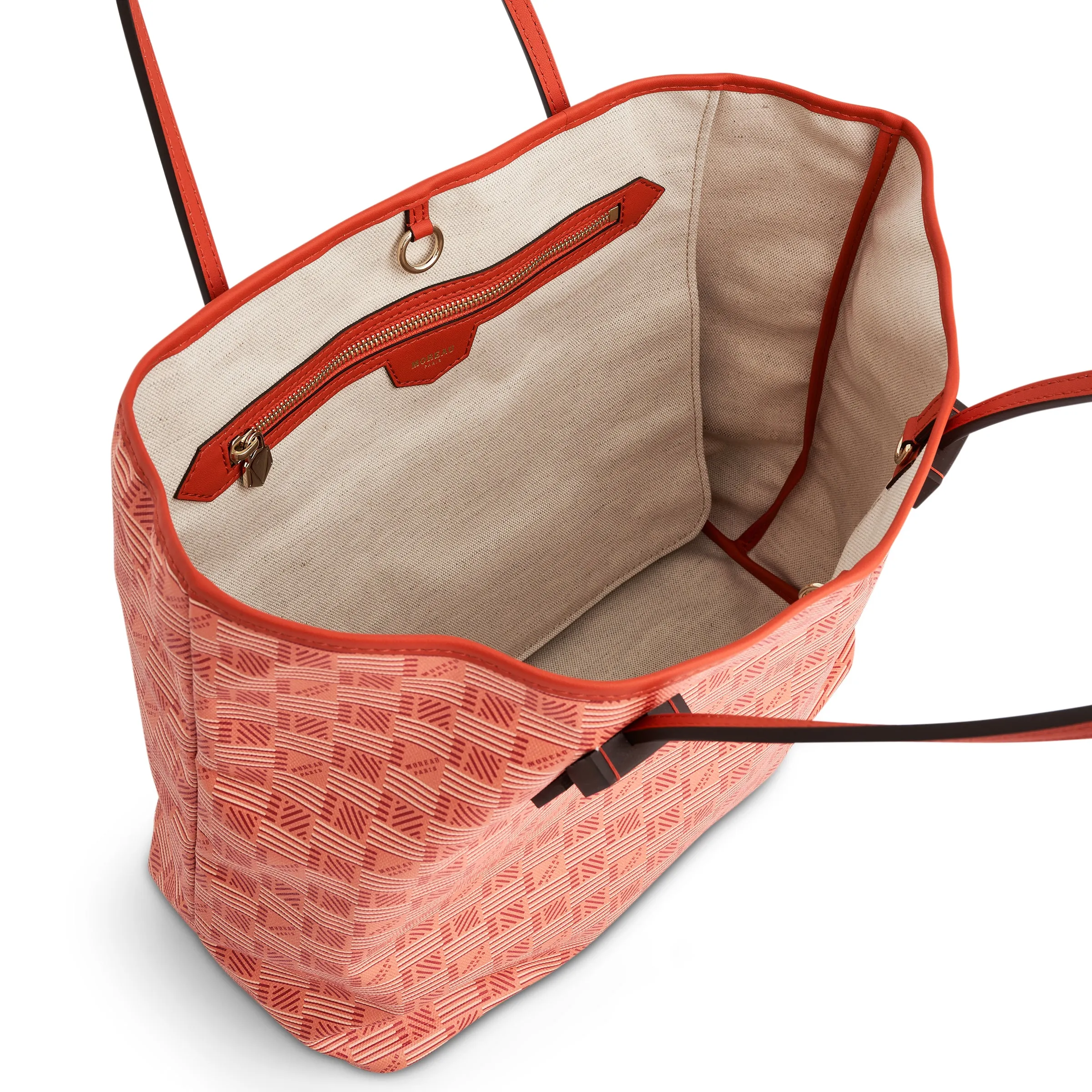 Saint Tropez Tote Bag MM in Orange sold by MARAIS product image thumbnail 4