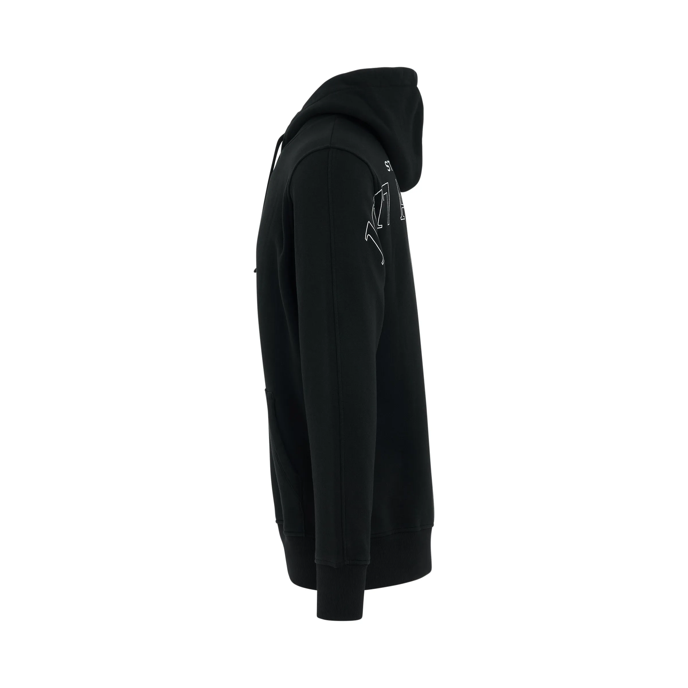 Printed Logo Hoodie in Black sold by MARAIS product image thumbnail 3