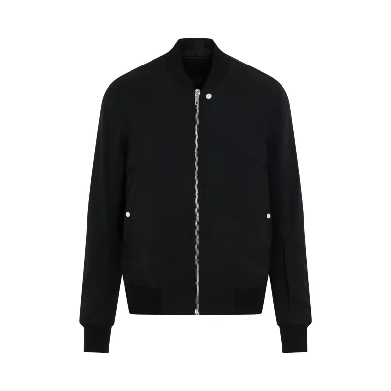 Classic Flight Jacket in Black sold by MARAIS