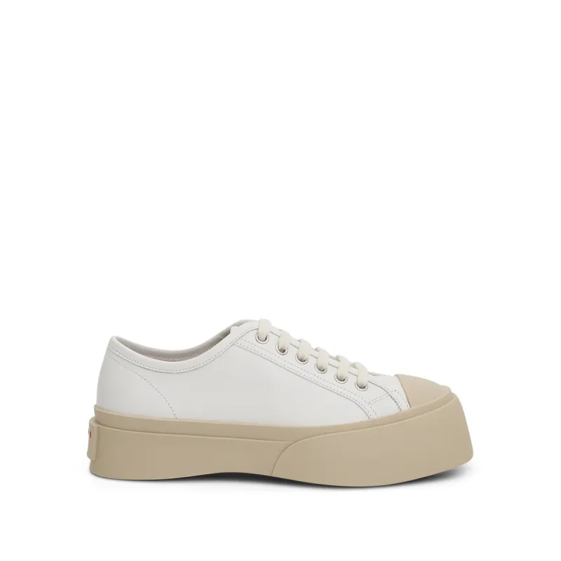 Pablo Lace Up Sneaker in Lily White sold by MARAIS