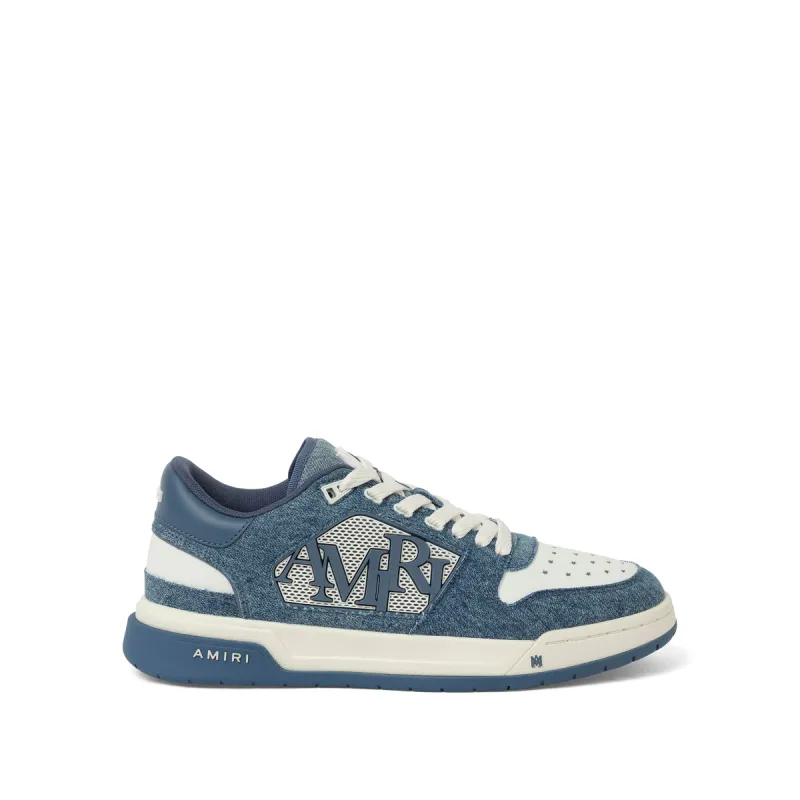 Vintage Denim Classic Low Sneaker in Washed Indigo made by AMIRI